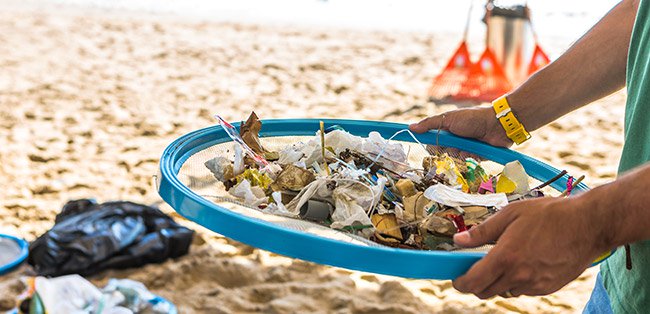 Clean beach