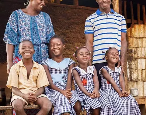 Family in local community