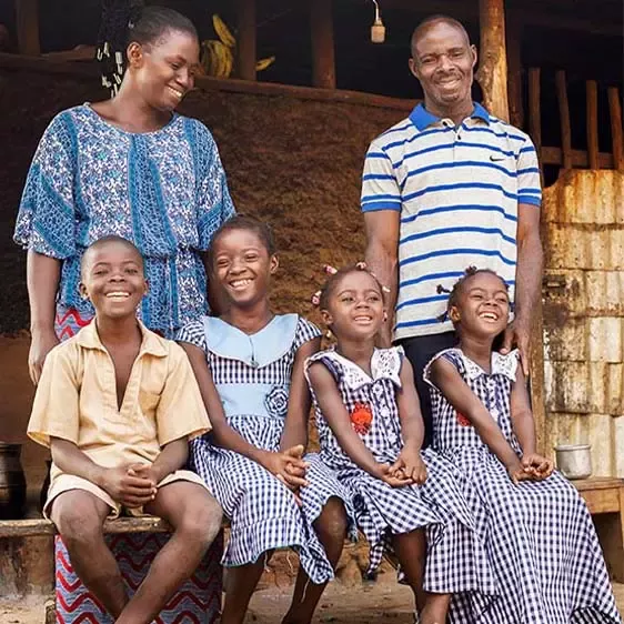 Family in local community