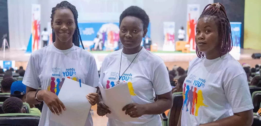 young girtls at International Youth Day