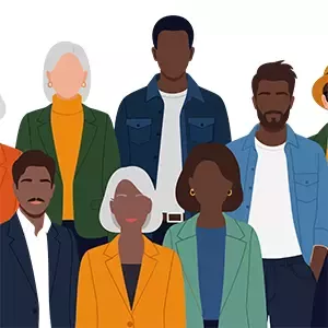 Diverse workforce illustration